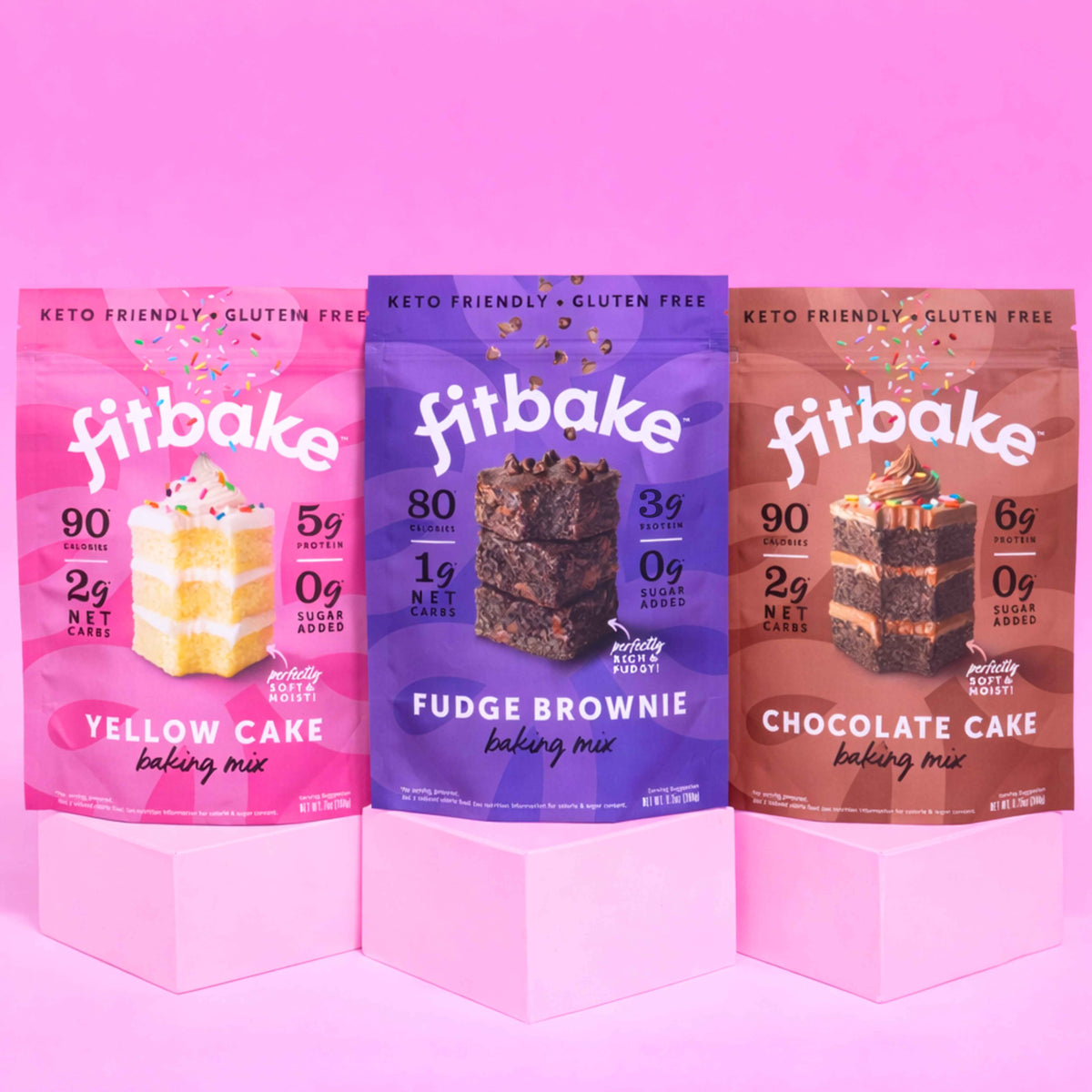 FitBake Keto Dessert Mix Bundle - Low-Carb Cakes and Brownies